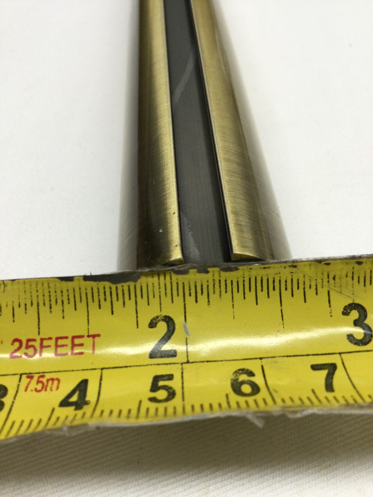 (Sold By The Foot up to 6 ft) 1” metal Rod Pole Curtain Drapery – GOLD