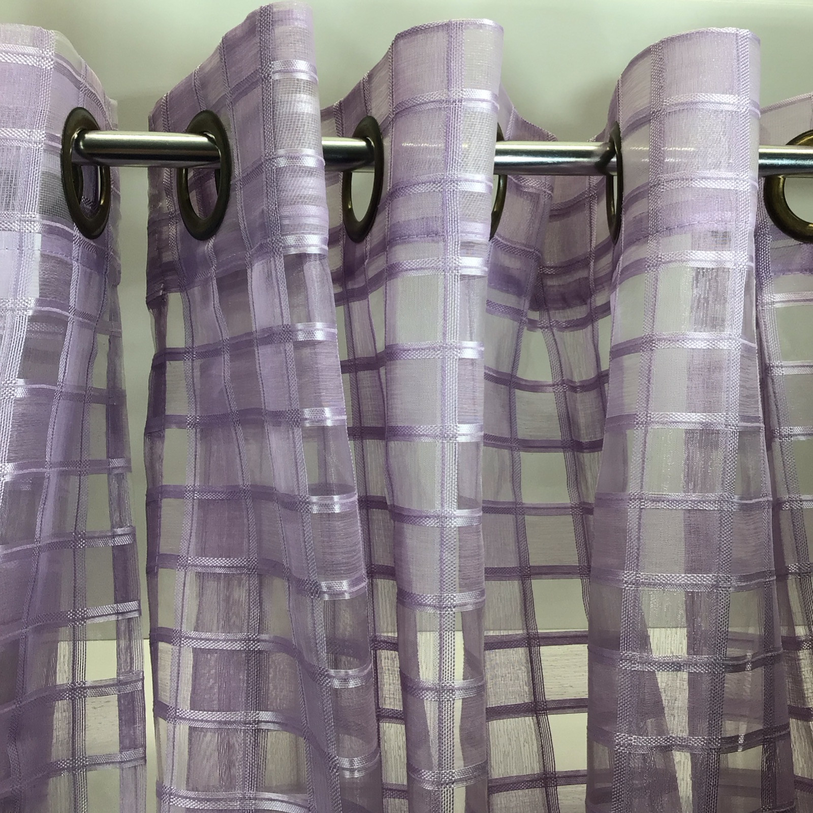 Lavender Sheer Curtain Panels 55” Wide X 84” Long Set Of 2 Panels