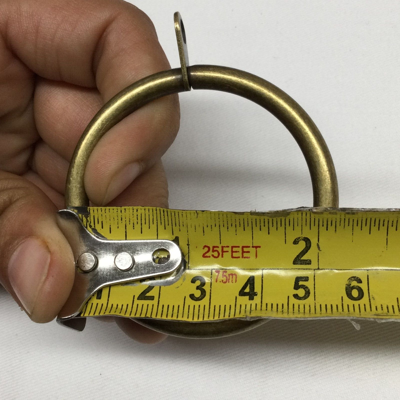 Pack of 10 – 1 3/4” Curtain Rings Metal Pole for Window Drapes – Gold