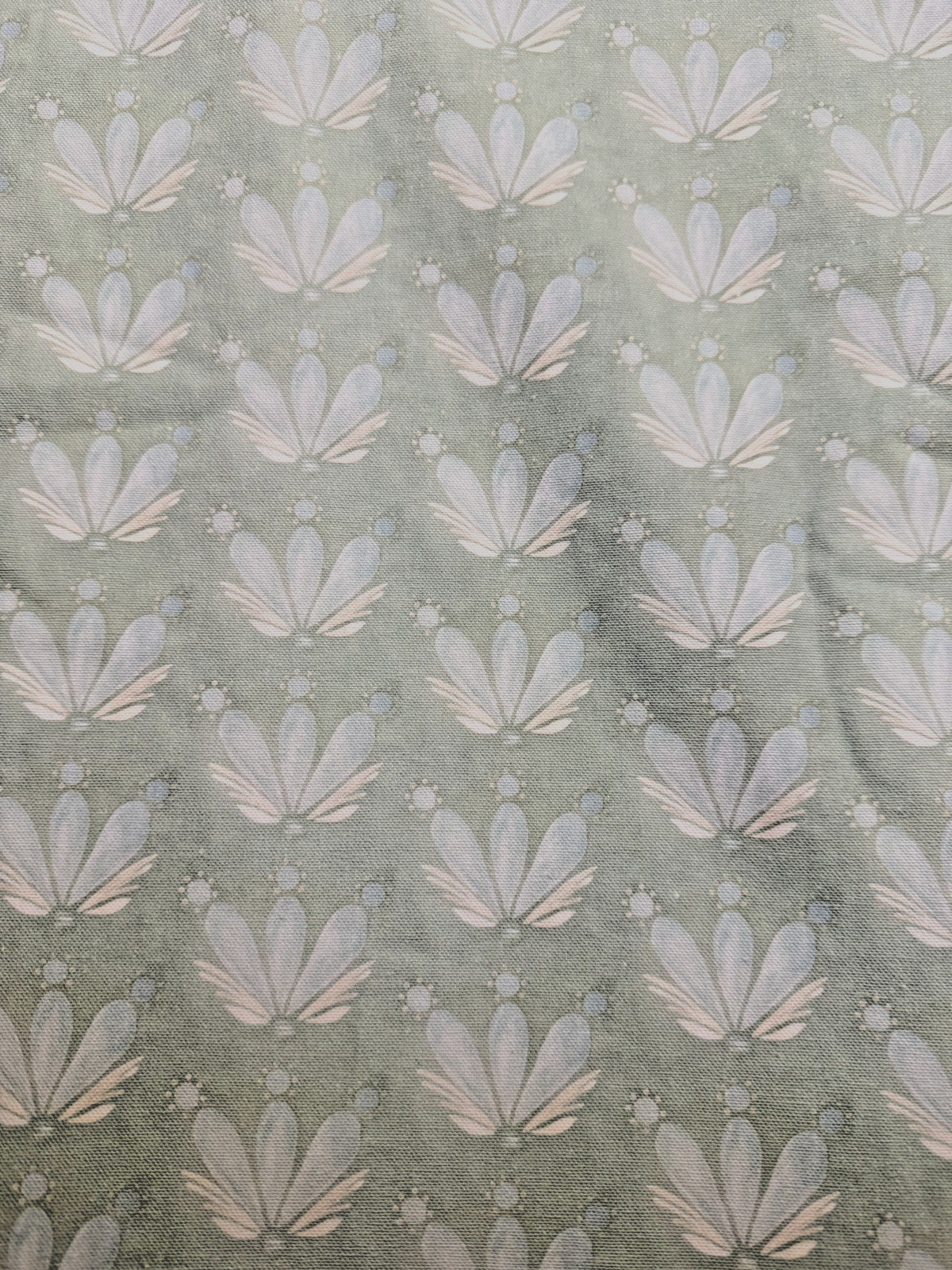 Pepper Home – 2 Pair of Custom Serena Sea Salt Printed Cotton Drapery Panels