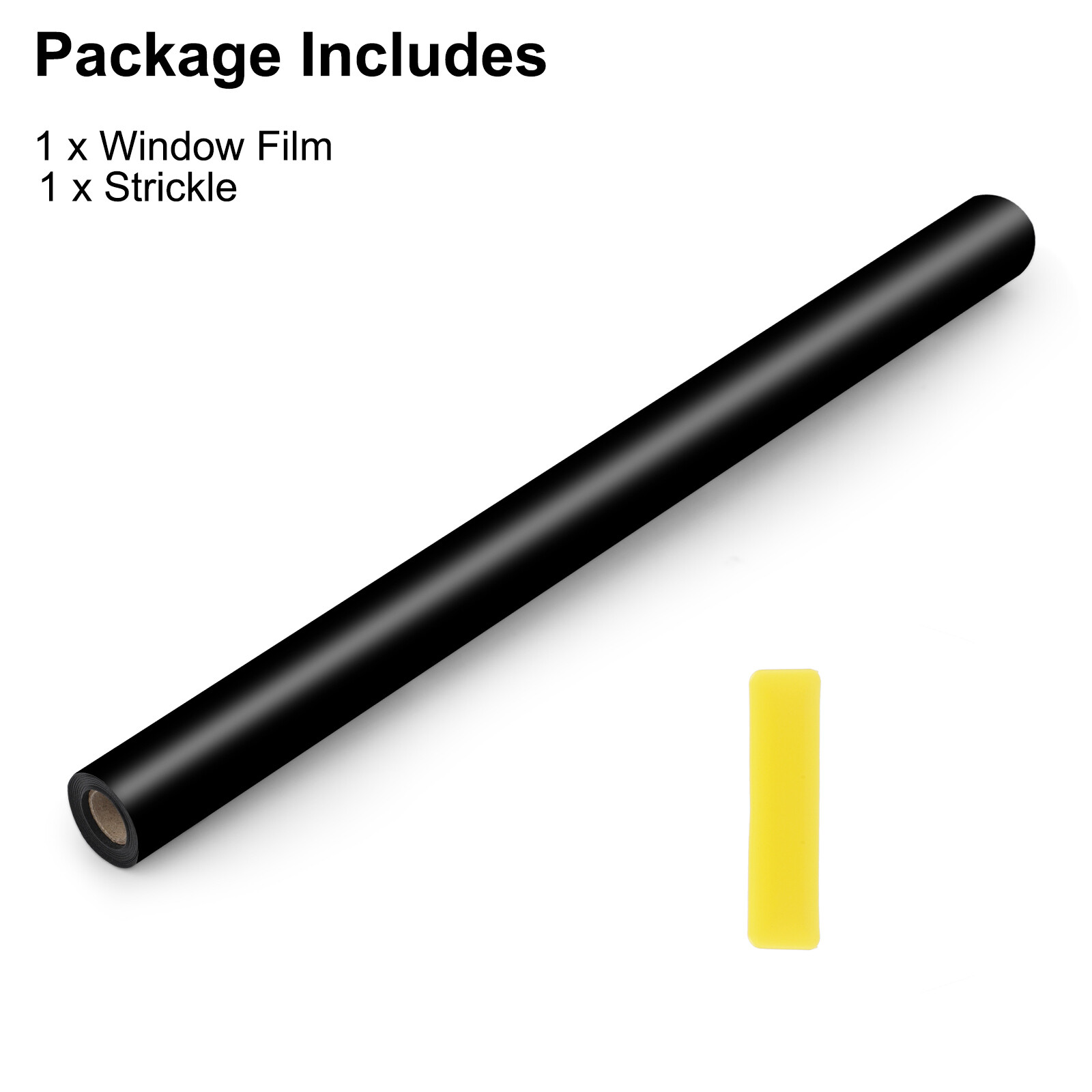 Total Blackout Window Film 100% Light Blocking Frosted Static Cling Black
