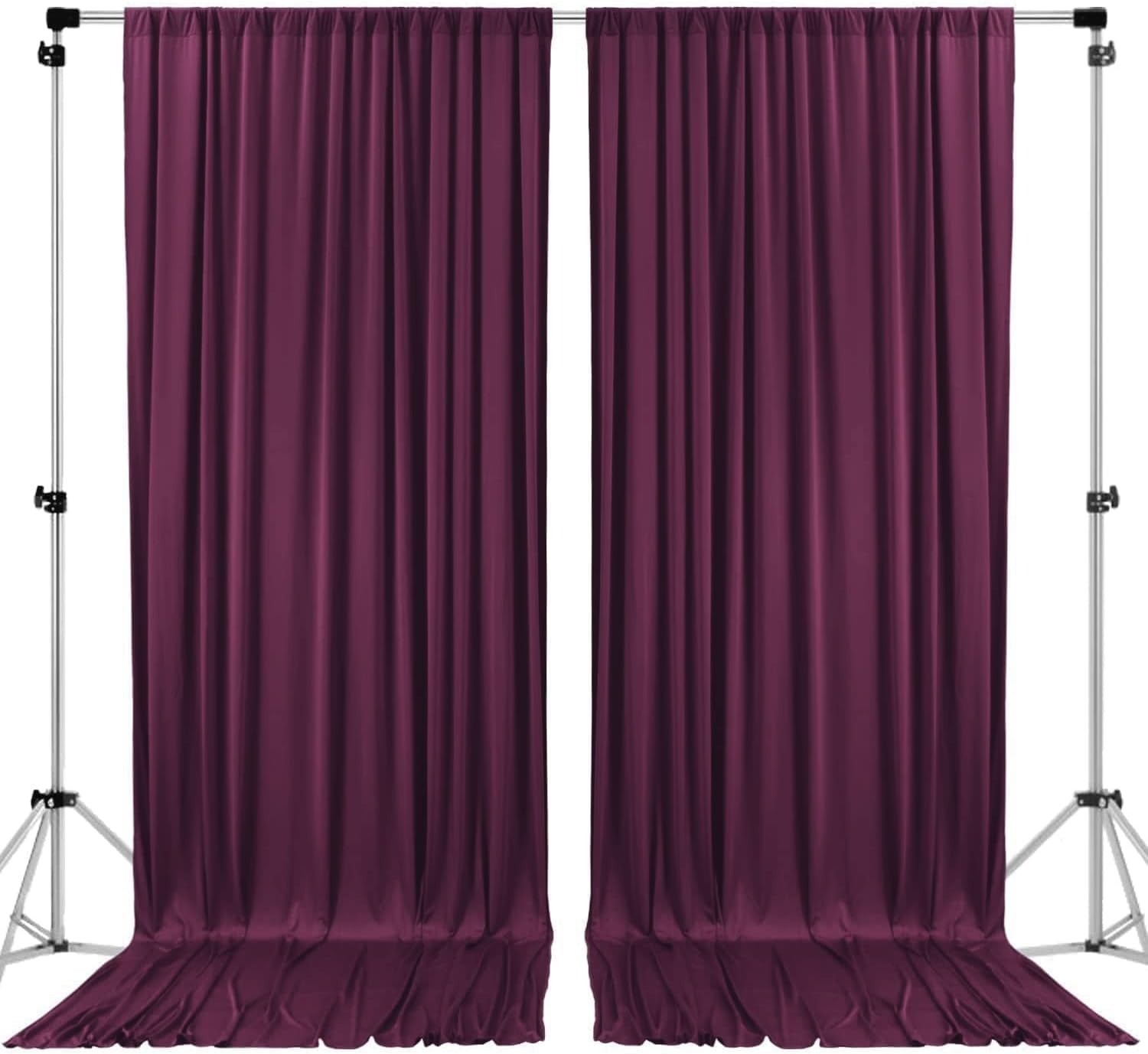 10 Feet X 8 Feet IFR Polyester Backdrop Drapes Curtains Panels with Rod Pockets