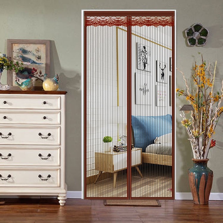 New Magnetic Screen Door Net Mosquito Fly Insect Mesh Curtain 4 Colours 58 Sizes