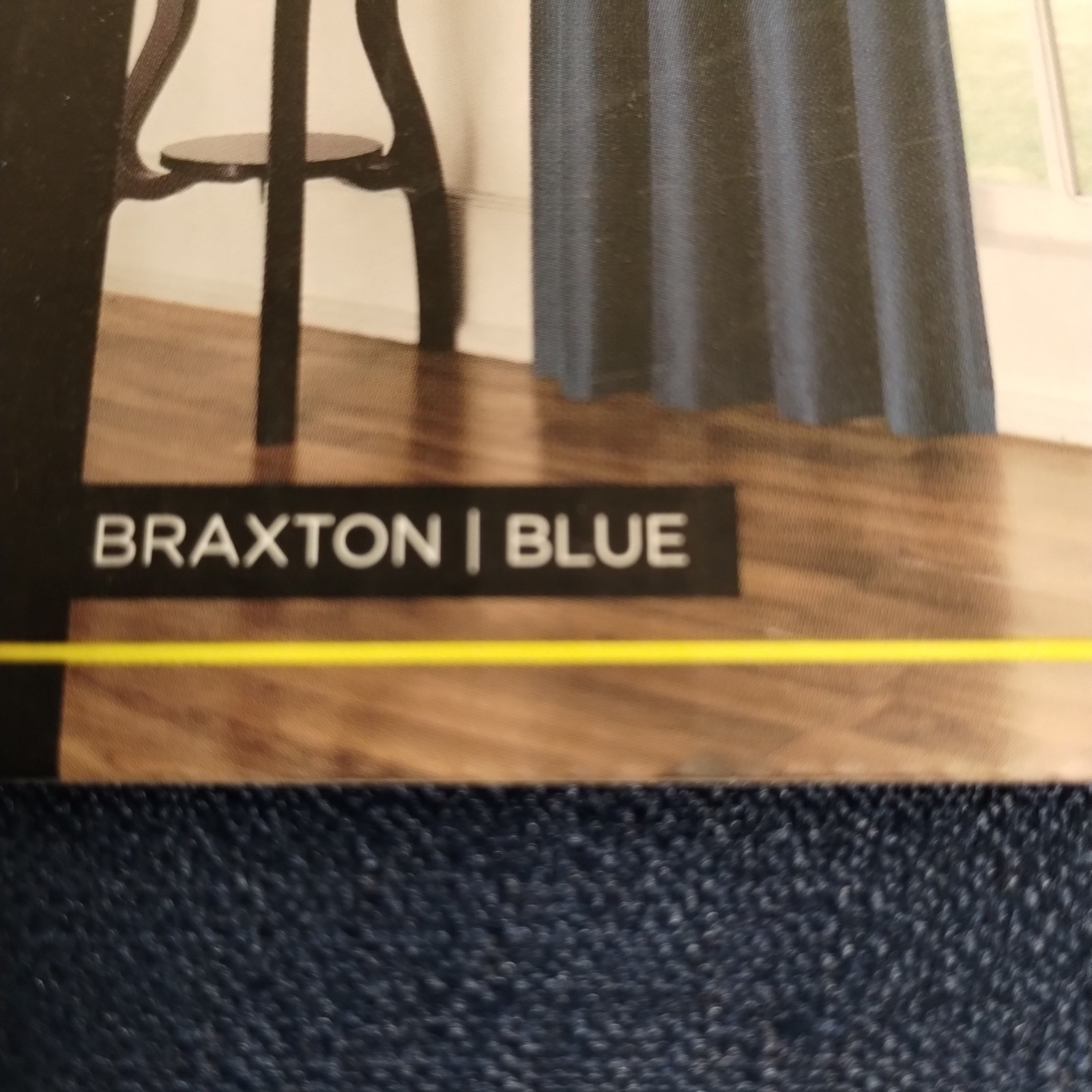 Eclipse Blackout Rod Pocket ONE Panel Curtain Drape 42″x84″ Braxton Blue 🔵