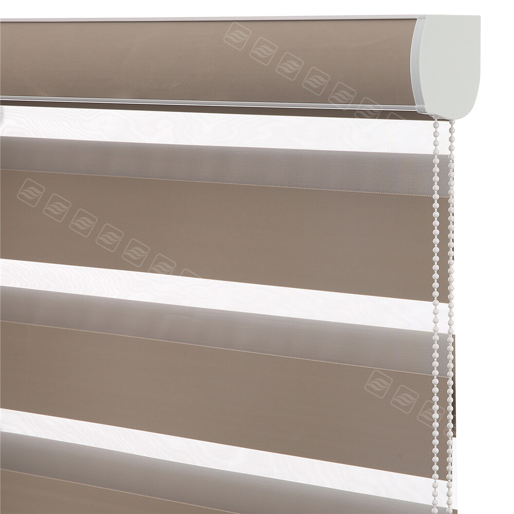 Changshade Horizontal Window Blind Shade Zebra Dual Roller Blinds Day and Night