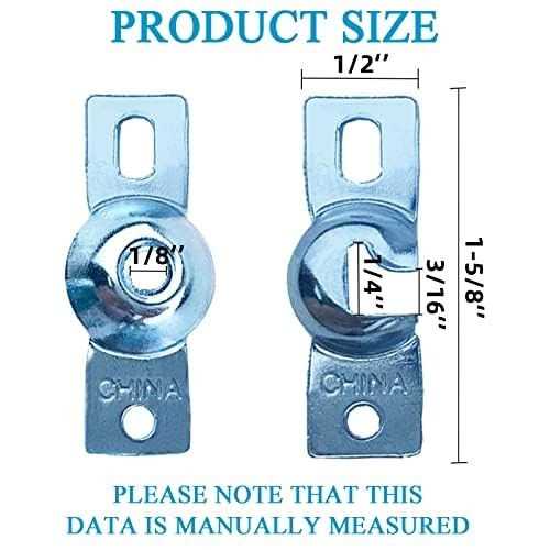 6 PCS Roller Window Shade Inside Mount Brackets Zinc Curtain Rod Holder Screws
