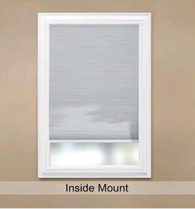White Cordless Blackout Cellular Shades for Windows – 35″ W x 48″ L/Free S&H