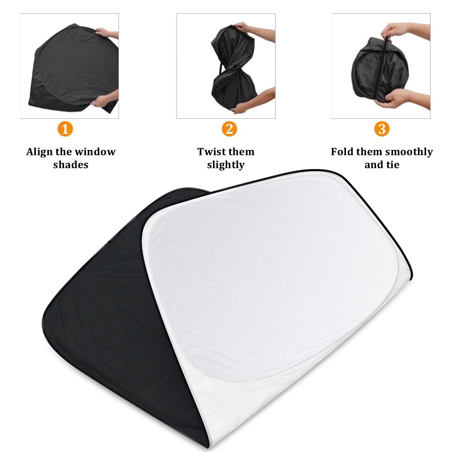 Universal Foldable Car Windshield Sun Shade | Heat Shield&UV Blocker | Most Cars