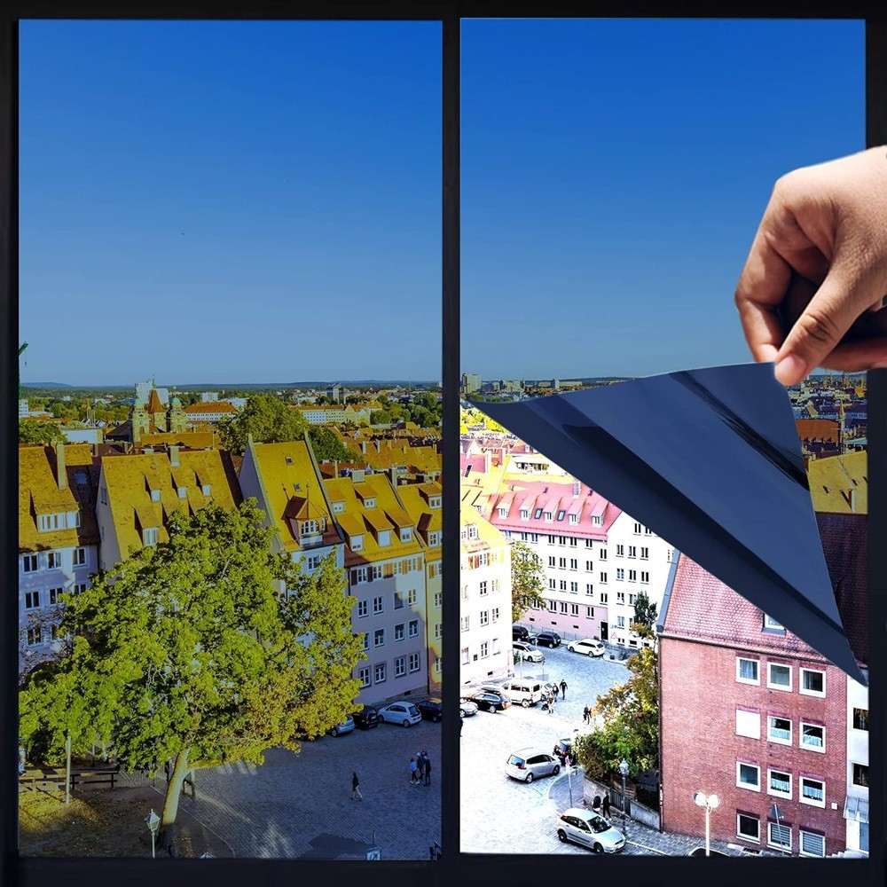 One Way Mirror Window Film Heat UV Reflective Privacy Tint Foil for Home Office