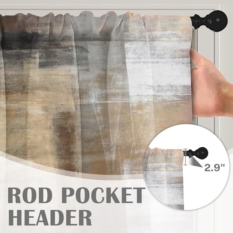 High-Quality Polyester Window Curtain Valances Living Room Bedroom Kitchen New