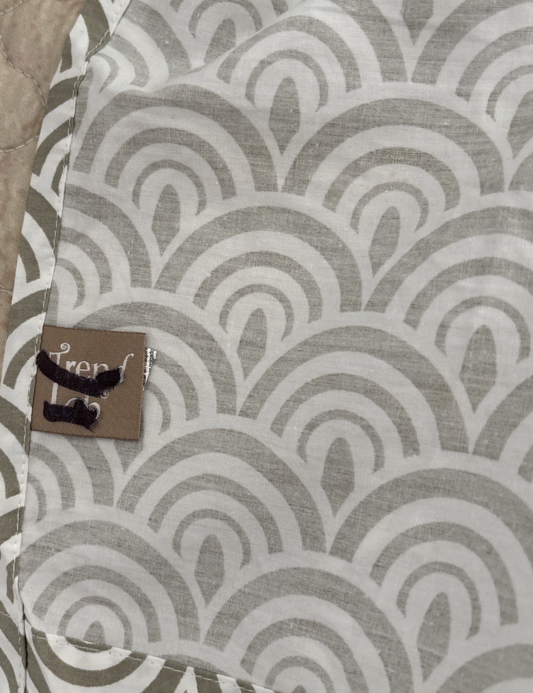 Trend Lab Window Valance Scallop Gray 60×15 “