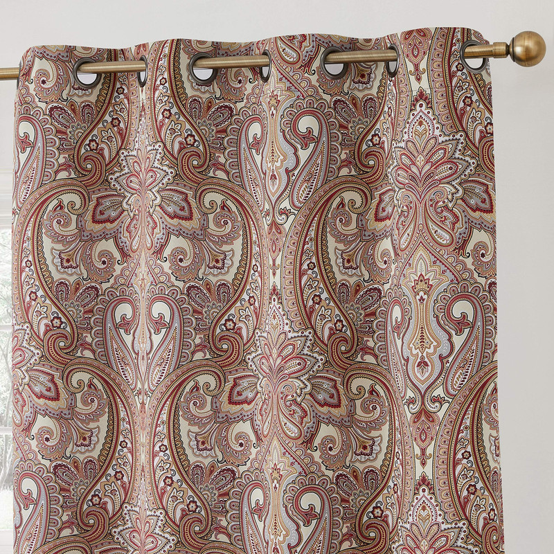 Hlc.Me Paris Paisley Decorative Print Damask Pattern Light Reducing Grommet