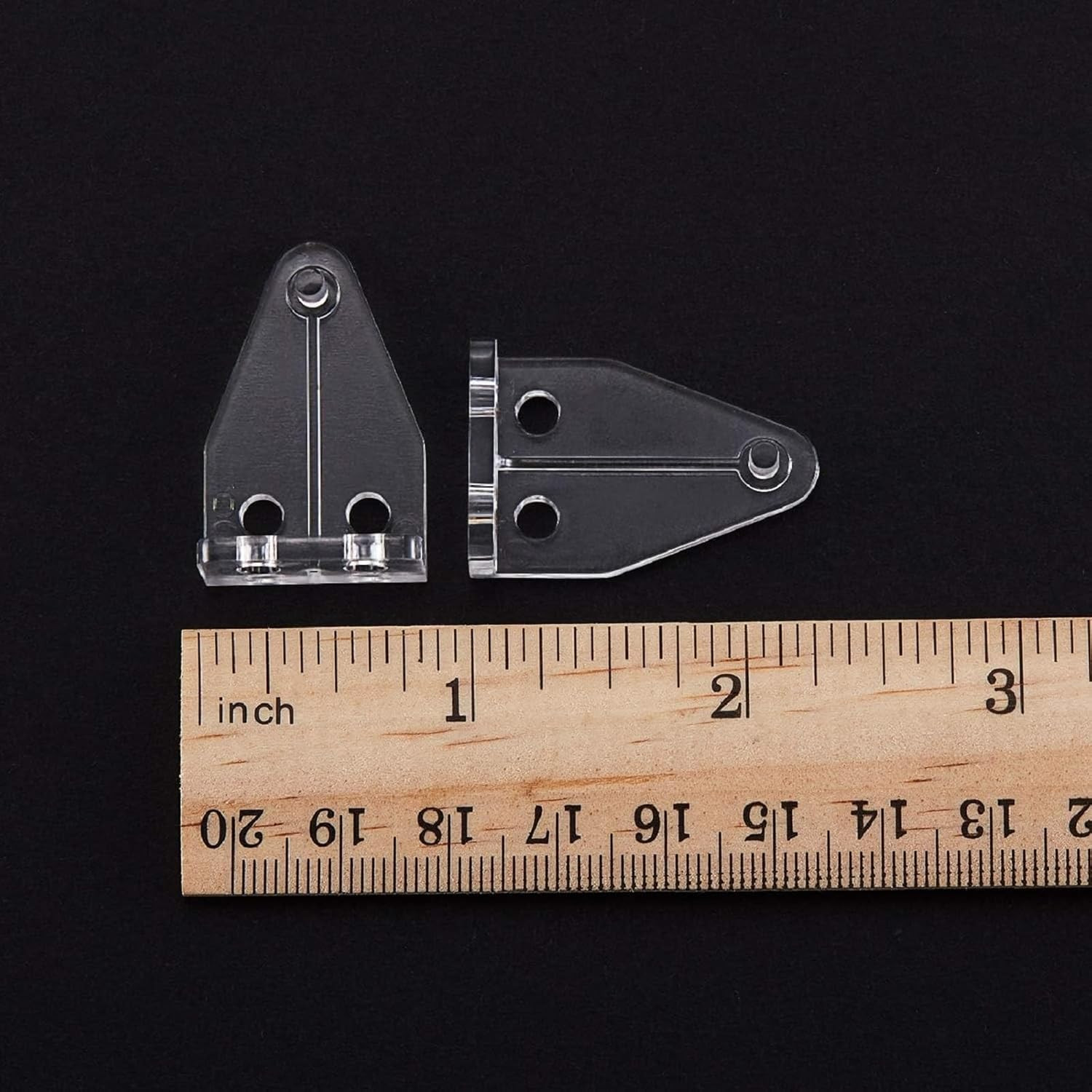 40 Pcs 1 Inch Blind Hold Down Brackets Clear Plastic Blinds Hooks Bottom Rail Ho