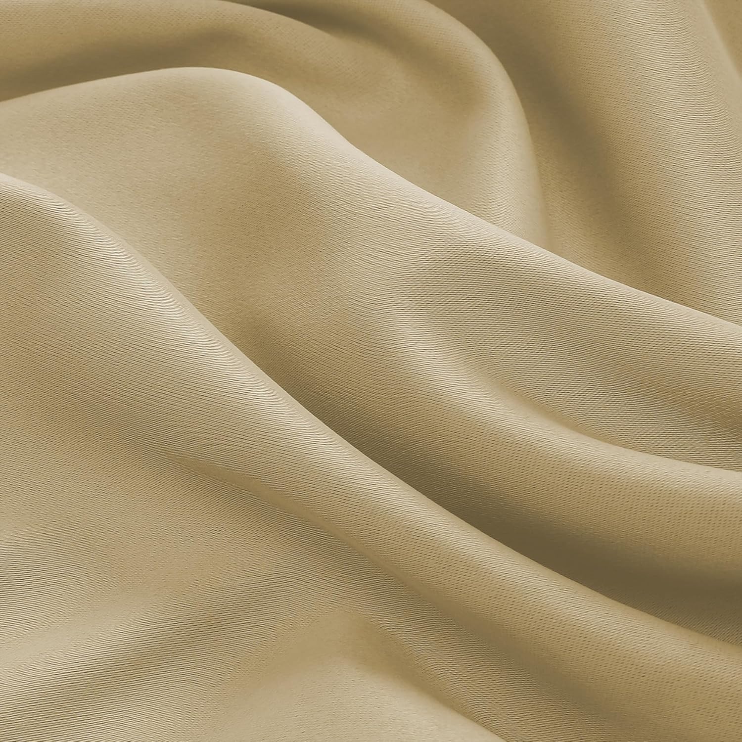 Beige Flame Retardant Curtains for Hotels & Auditoriums – 52×108 In, 2 Panels