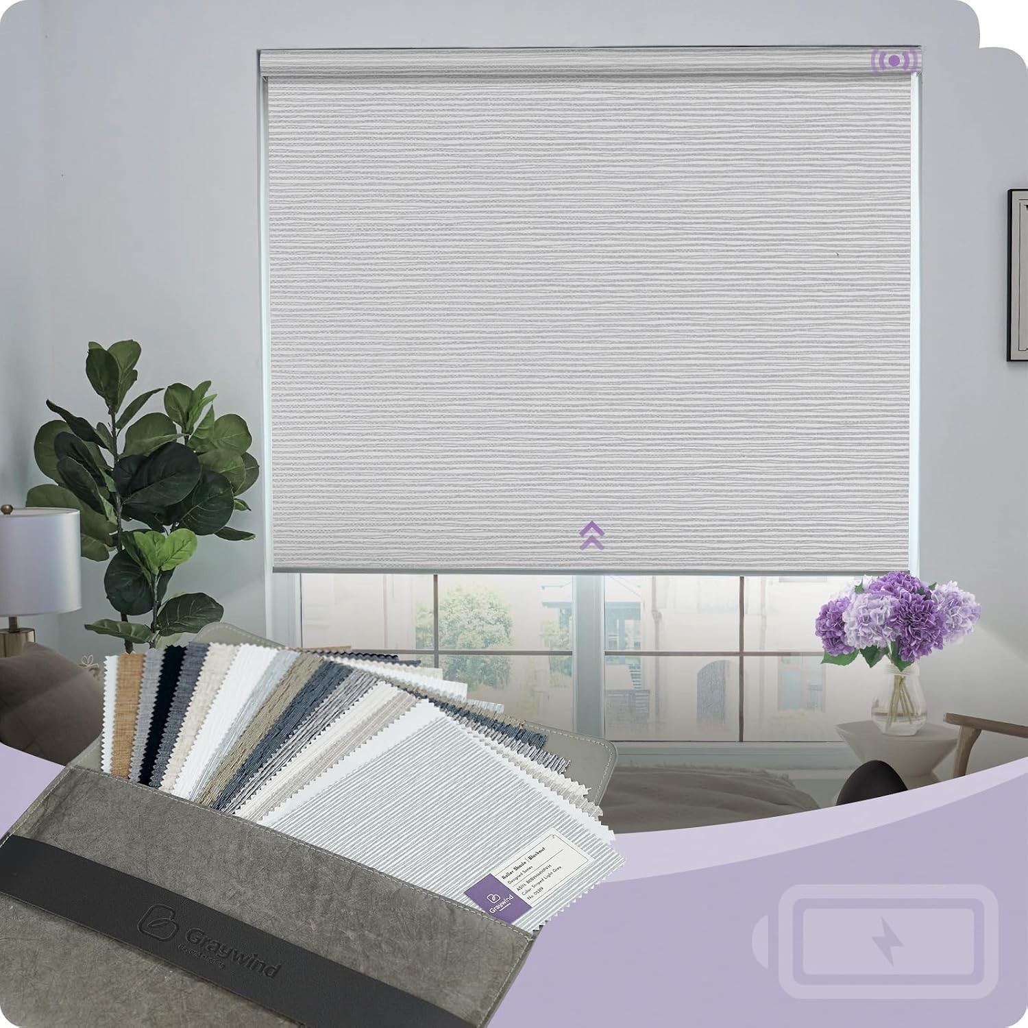 100% Blackout Roller Shades Window Blinds for Home and Office Cordless Blinds…