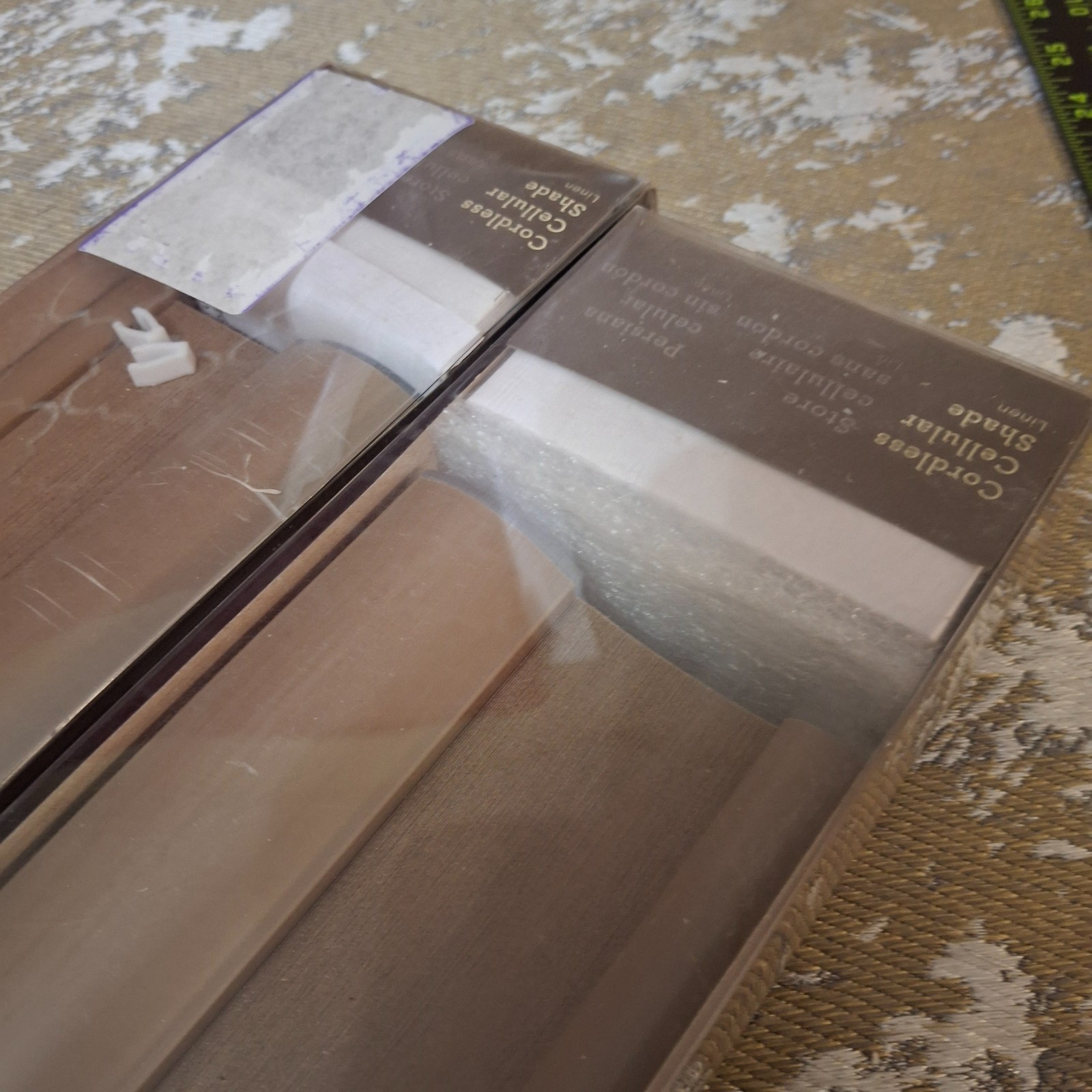 Allen Roth Cordless Cellular Shade 23″ x 72″ Linen 2-Pack 70389 Brown #0053401
