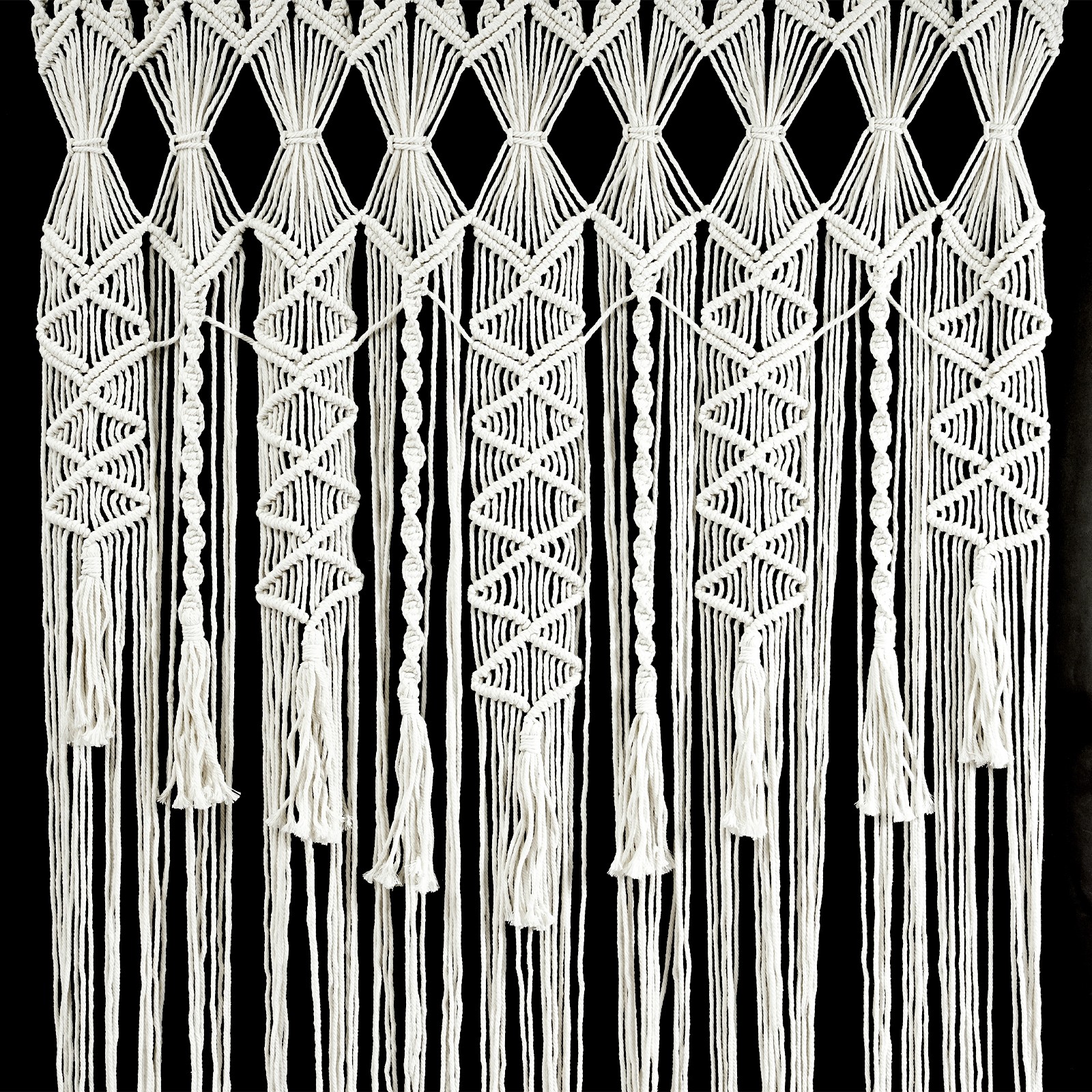 Handmade Macrame Wall Hanging Boho Home Backdrop Door Window Curtain Decor USA