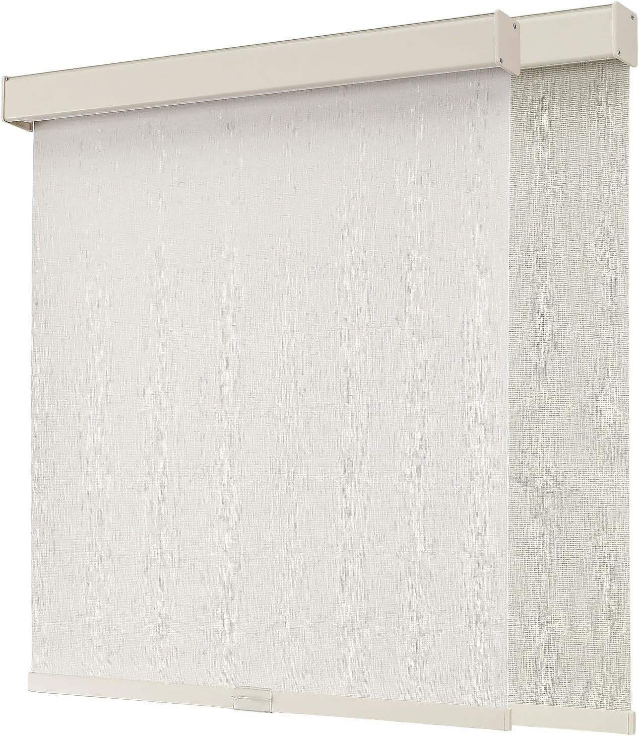 Cordless Blackout Roller Shades, Premium Woven Fabric Blinds for Indoor Windows,