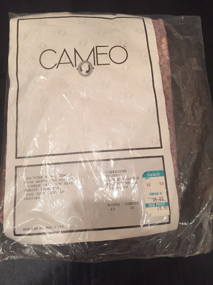 CAMEO Curved Valence 85 Polyester 15 Rayon 60wide 10 Long Dusty Rose
