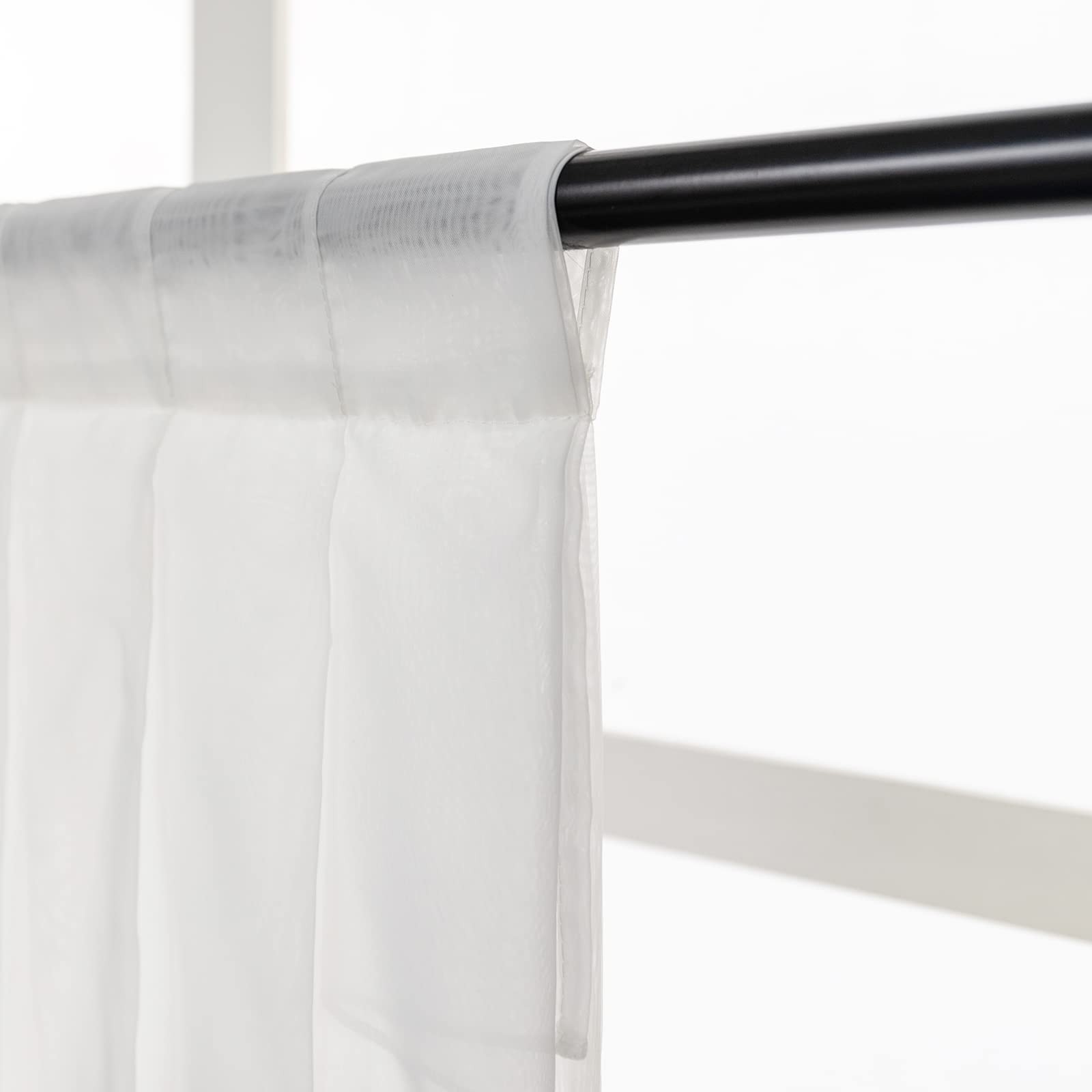 Swag Sheer Valance Curtains for Living Room, Color Matching Kitchen Valance f…