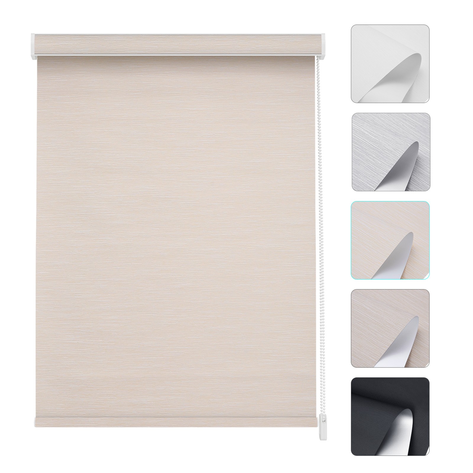 Changshade Custom Corded Blackout Roller Shades Window Blinds Room Darkening