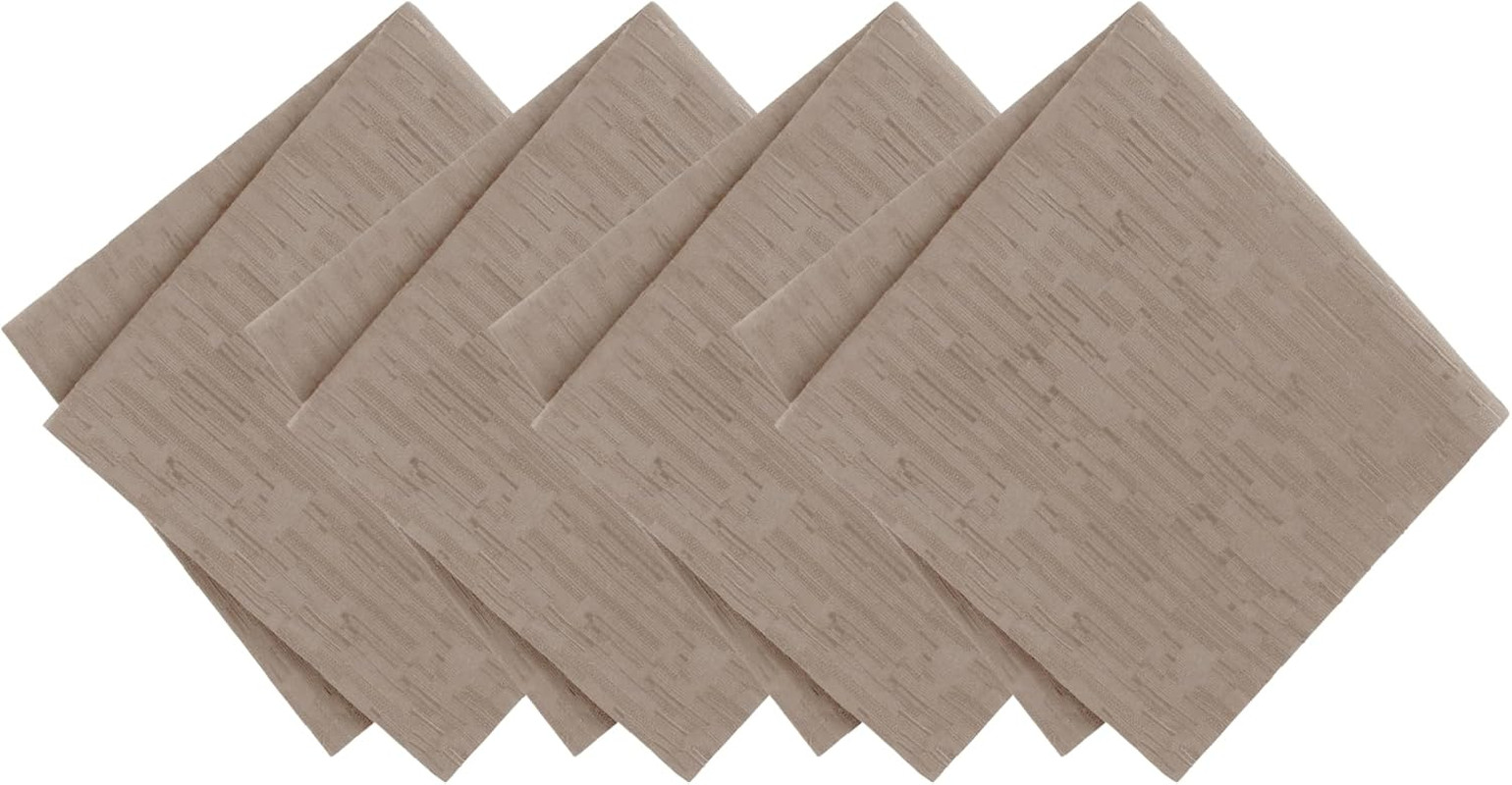 Home Fashions Continental Solid Texture Water and Stain Resistant Fabric Dining