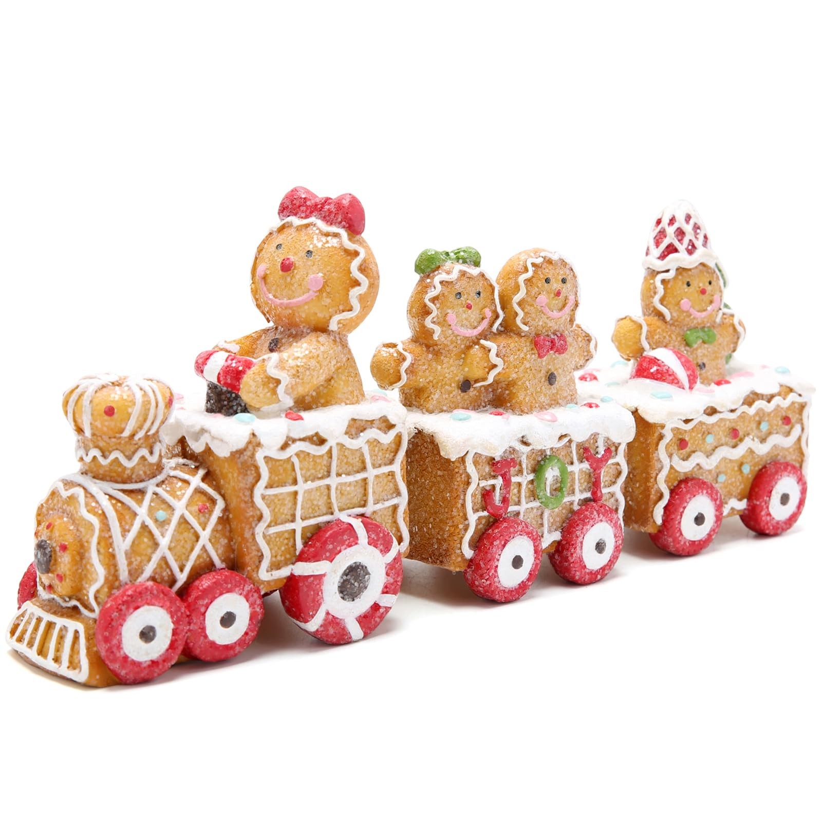 Christmas Decorations Indoor Home Decor Christmas Gingerbread Man Small Train…