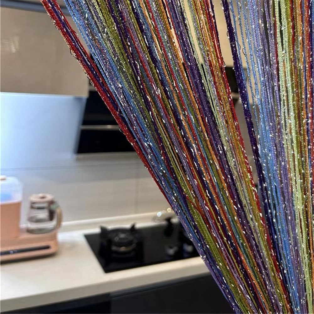 Decorative Door String Curtain Wall Panel Fringe Window Room Divider Blind Di…