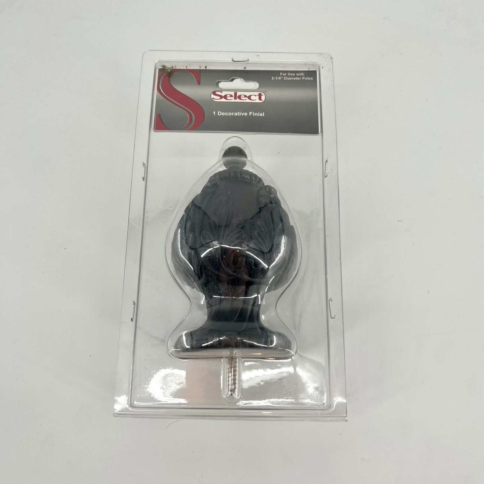 1 Decorative Valencia Finial (use with 2 1/4″ dia. Poles)