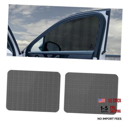 2PCS Car Side Window Sunshade, Block UV Rays Privacy Protector Mesh Hole-2PCS