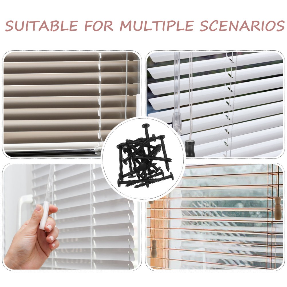 36Pcs Durable Plastic Shutter Fasteners with Louvers Replacement Tools for Home