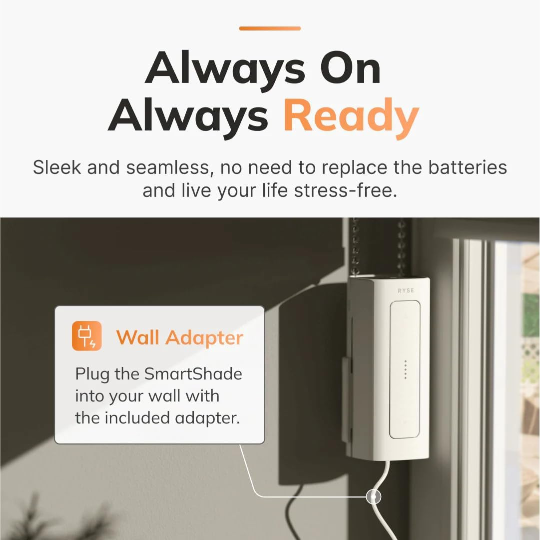 Smartshade & Wired Plug | Retrofit & Upgrade Existing Beaded Blinds | Convert No