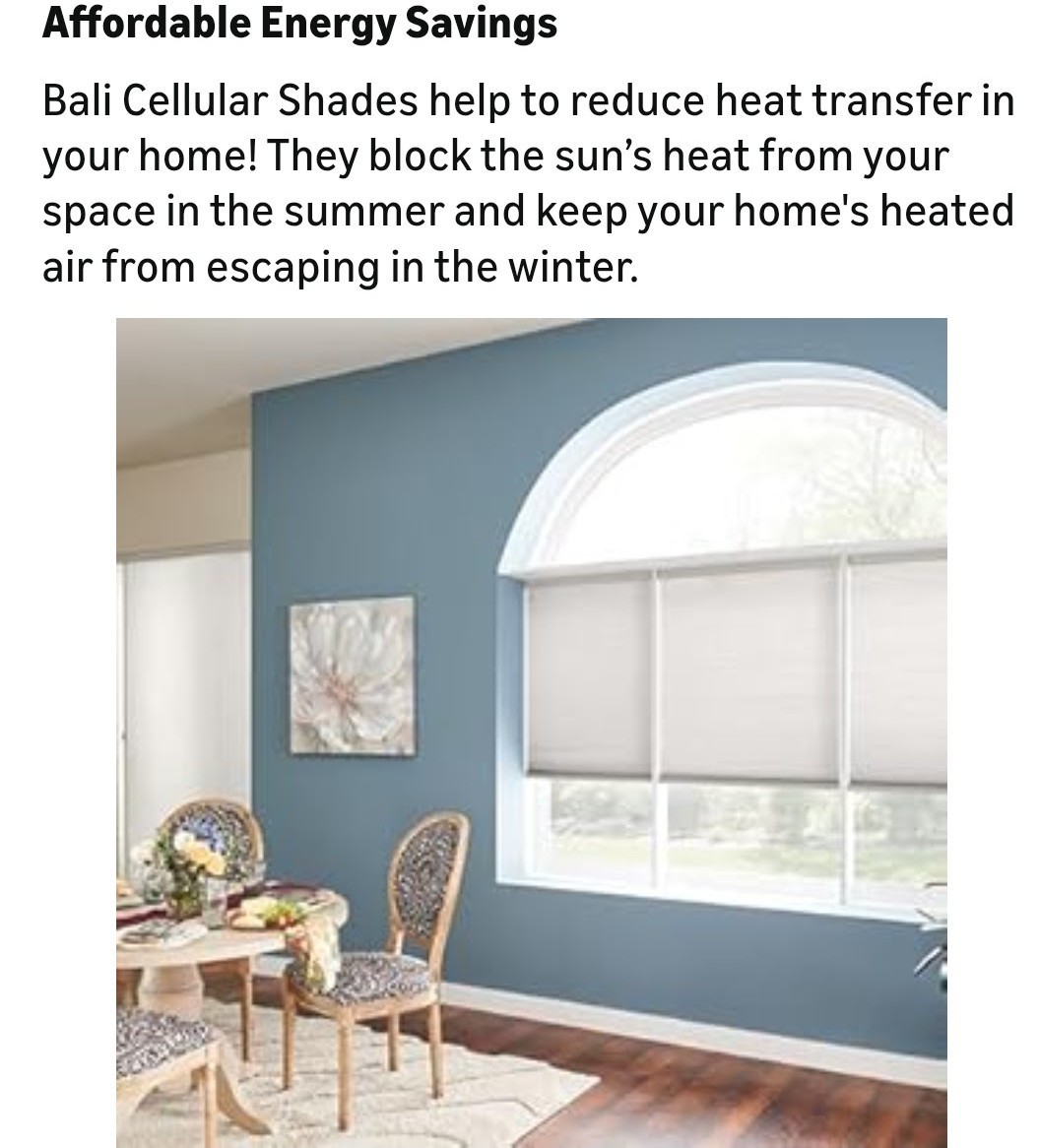 Bali Cordless Cellular Light Filtering Blinds in White, 23″ x 72″