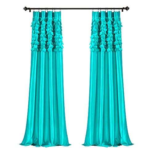 Lush Decor Circle Dream Window Curtains Panel Set for Living, Dining Room,