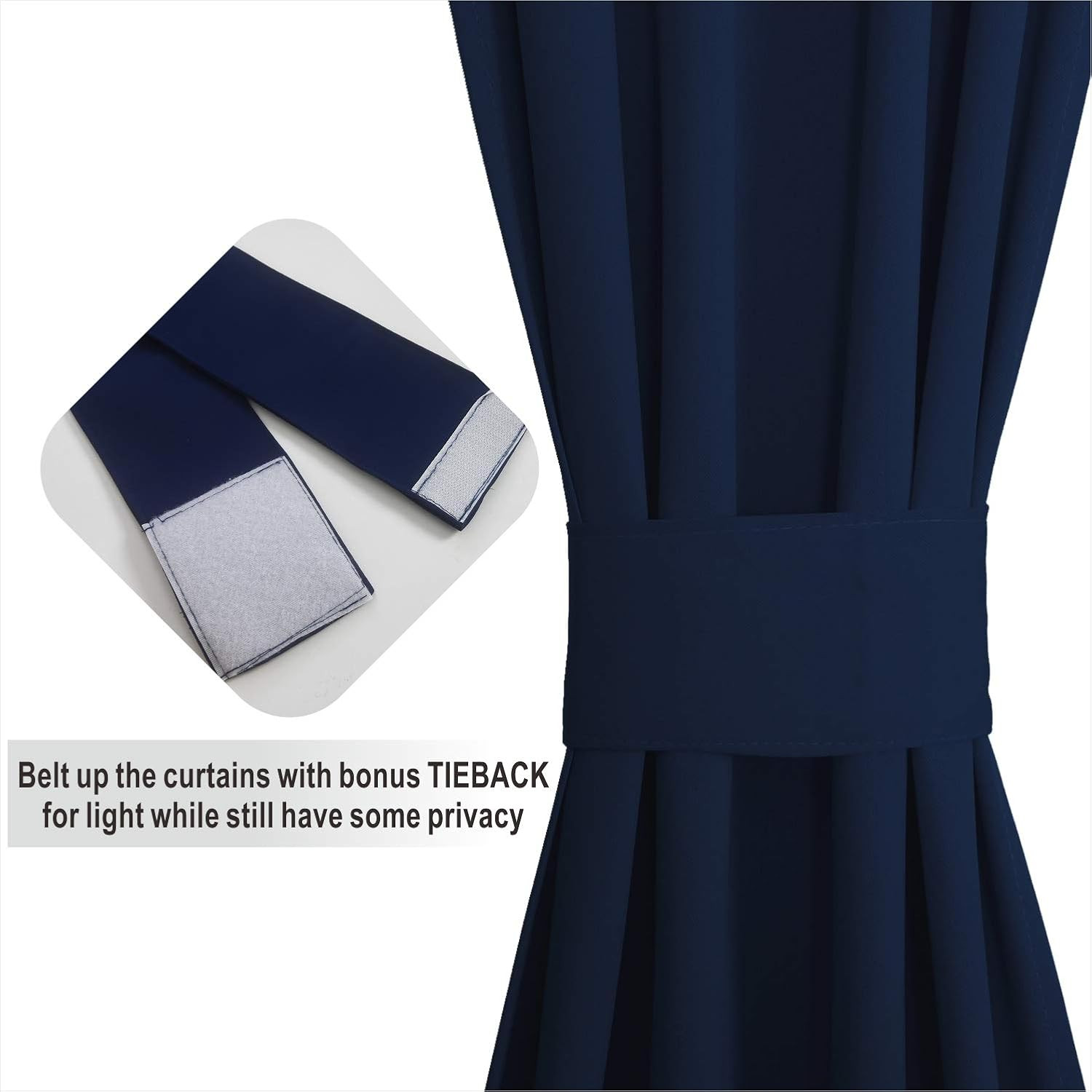 French Door Curtain Panel for Privacy – Blackout Rod Pocket Front Doo