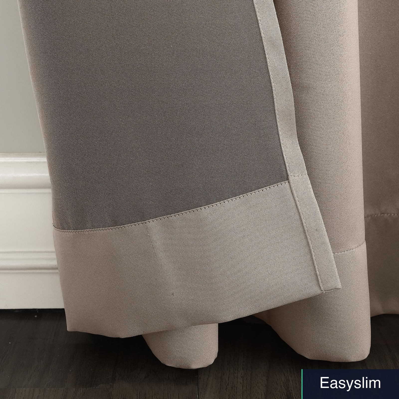 Polyester Patio Door Curtain Panel 84 x 100 Stone Grommet Energy Efficient