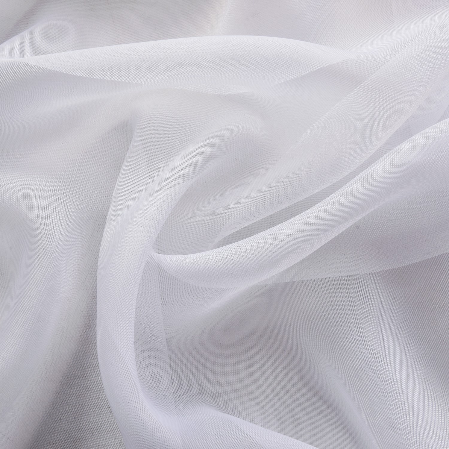 2 Panels Basic Rod Pocket Sheer Curtains with Attached Valance, Voile Drapes