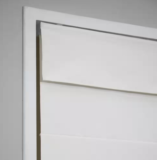 Perfect Lift Window Cordless Poly/Cotton Classic Roman Shade 35 W x 64 L White