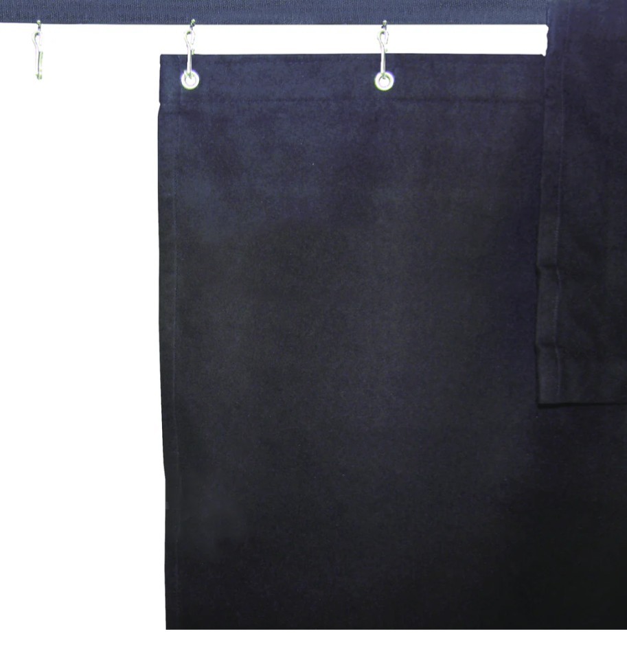 Imperial Privacy Systems Blackout Curtain 25ft x 9ft – 300″x107″NFPA 701 Grommet