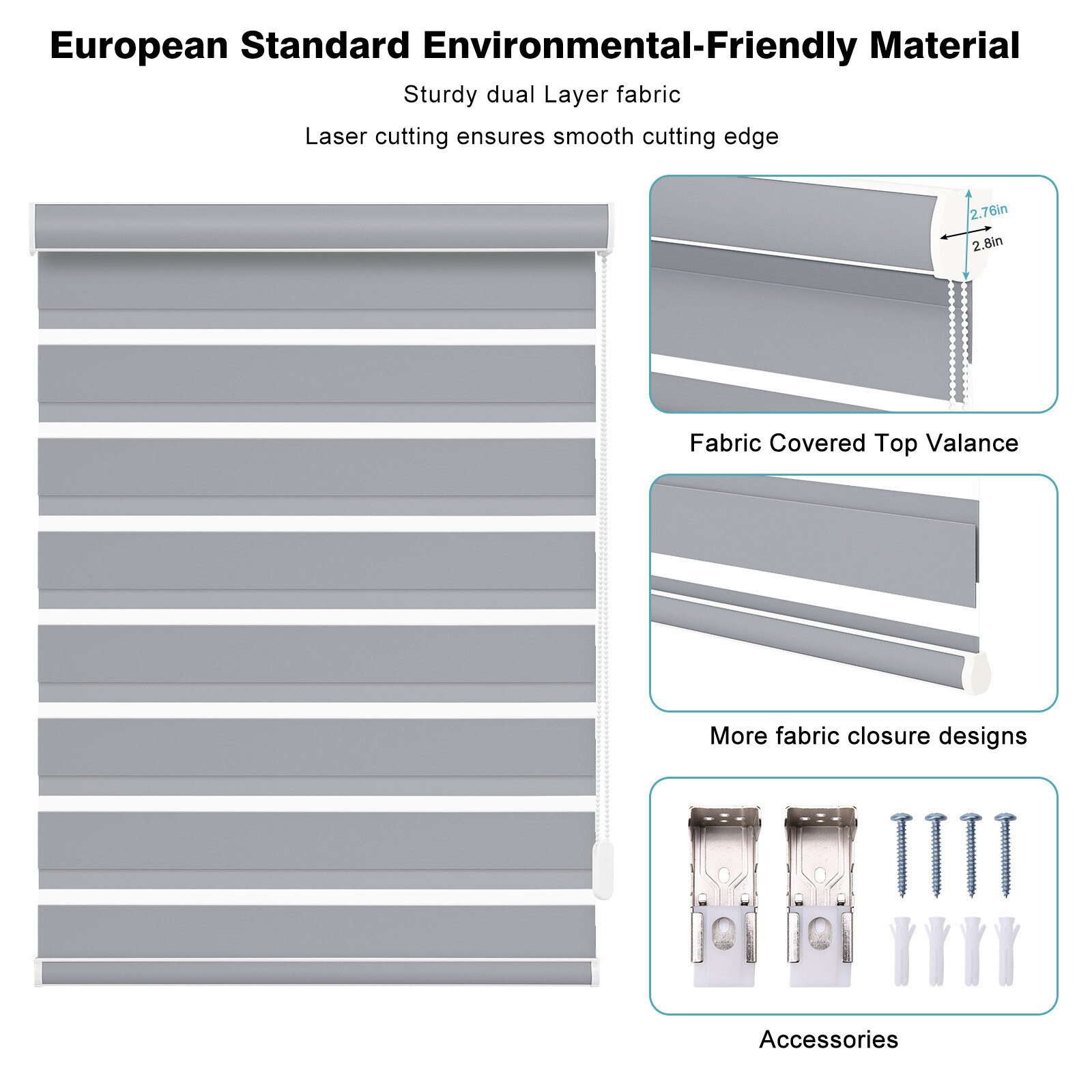 Changshade CUSTOM SIZE Dual Zebra Roller Blind Window Blind Day and Night