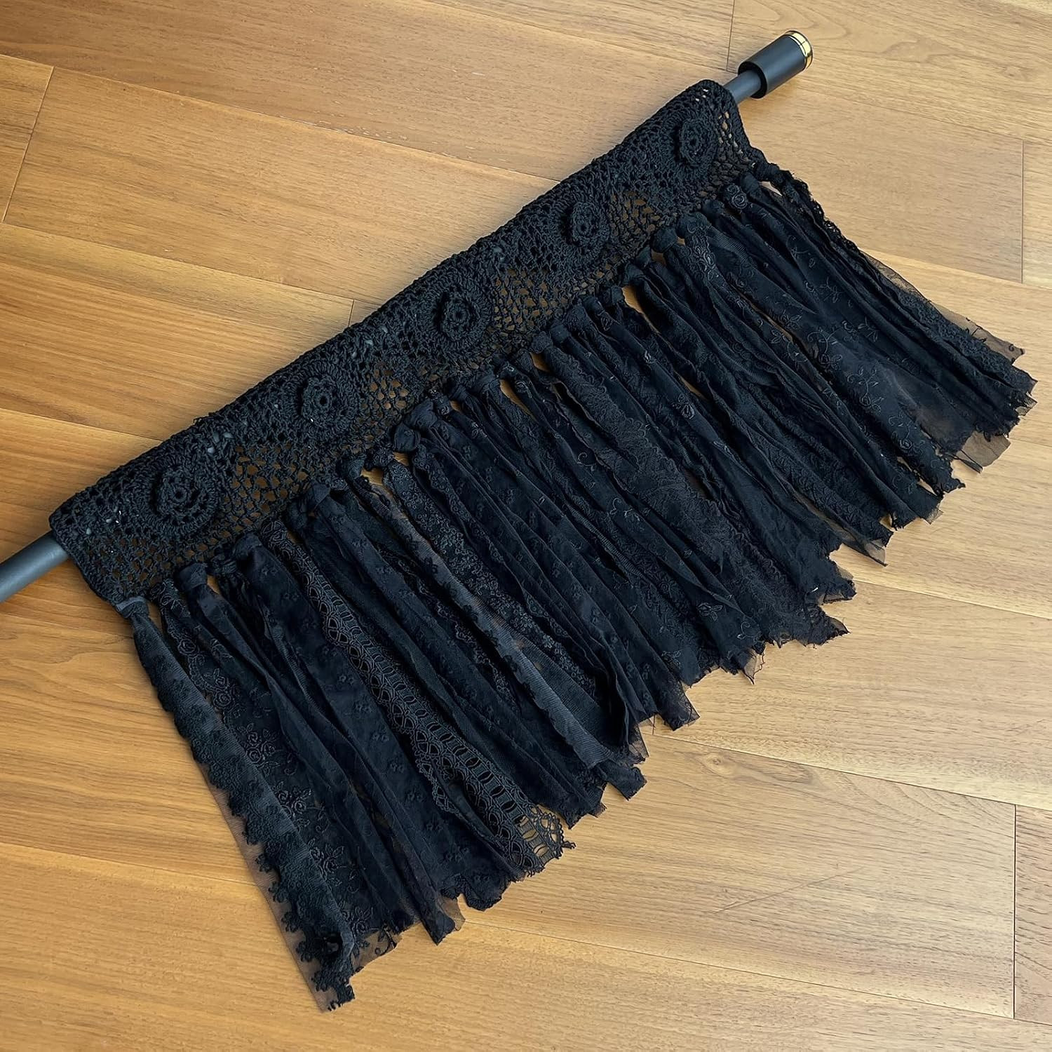 YJ YANJUN Halloween Valance for Kitchen Living Room Bathroom Hand Made Gothic To