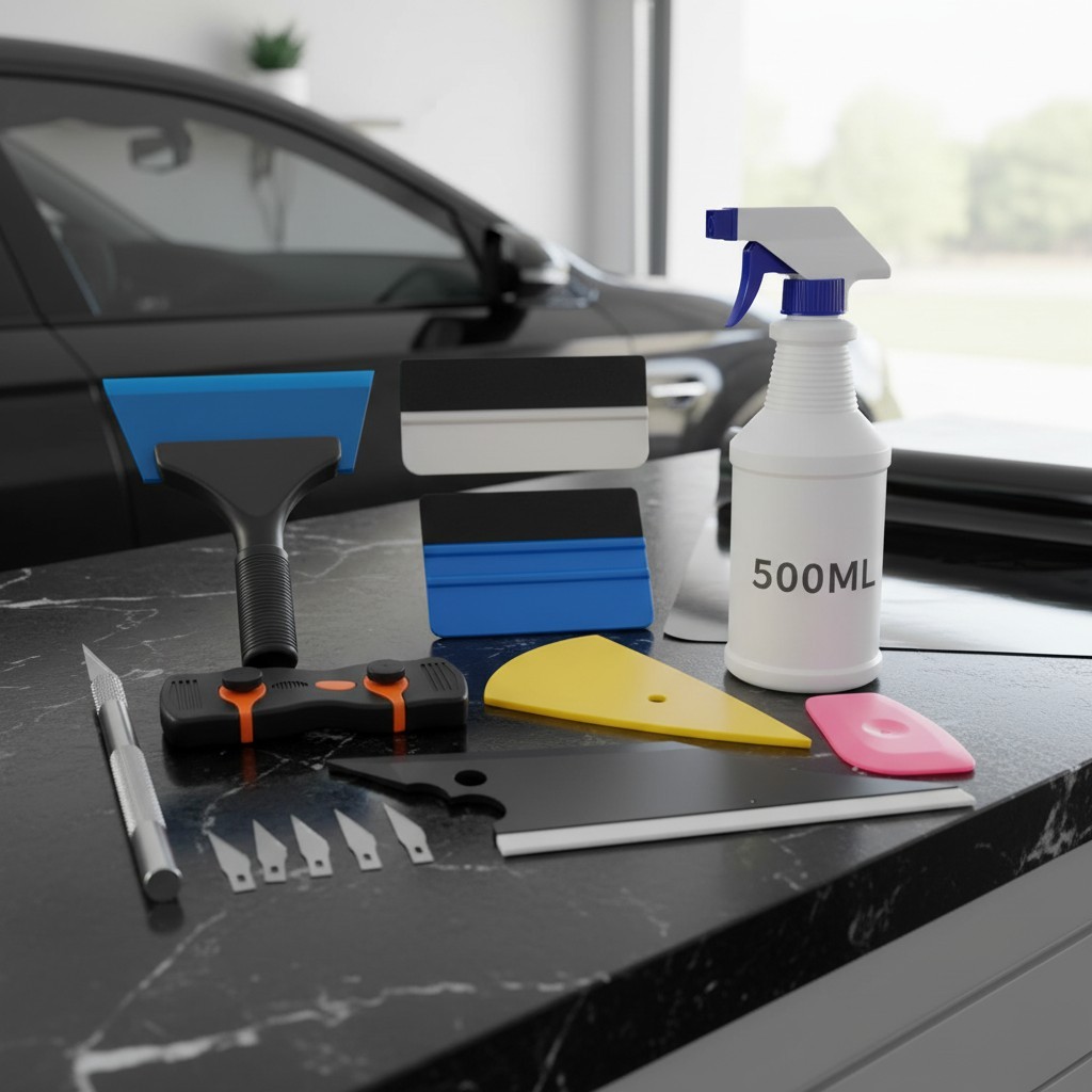 Professional Car Window Tint Tools Kit 9 Pieces for Easy Application