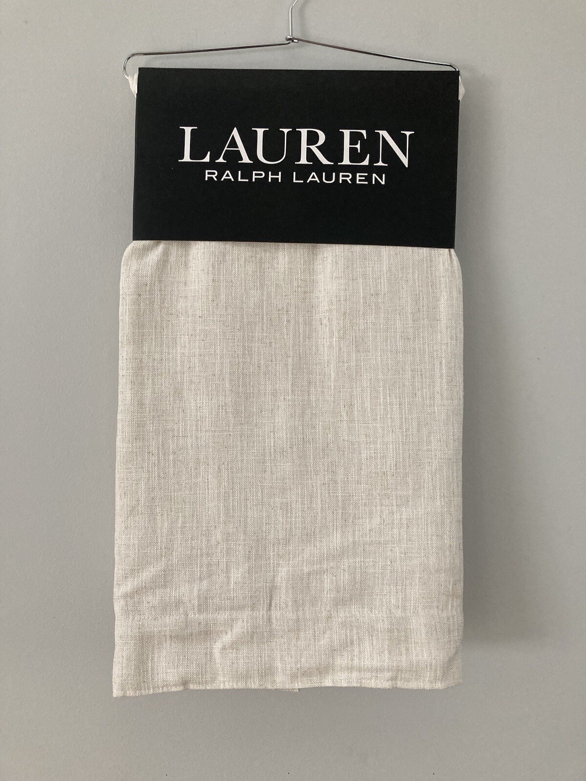 2 Ralph Lauren Back Tab Panels Curtains Belgian Linen Natural Beige 54″ x 96″