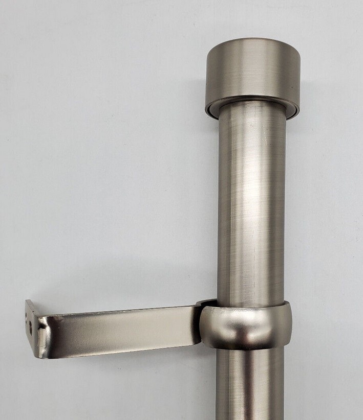 Cappa 1 1/4″ Adjustable Curtain Rod – Two Sizes, Three Colors