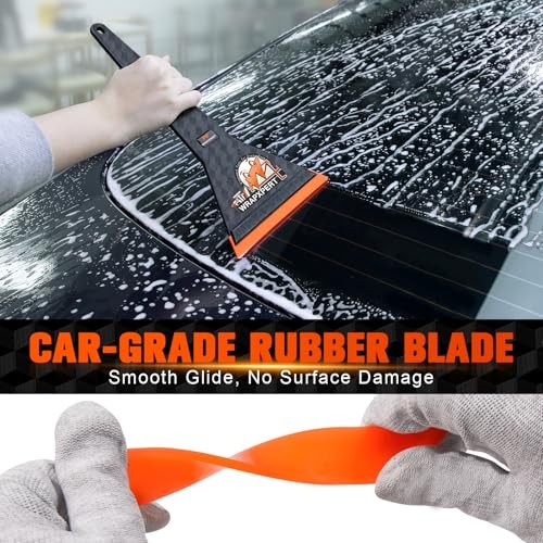 Window Tint Squeegee Car Front Window Tint Tools 11.8-inch Long Handle Rubber