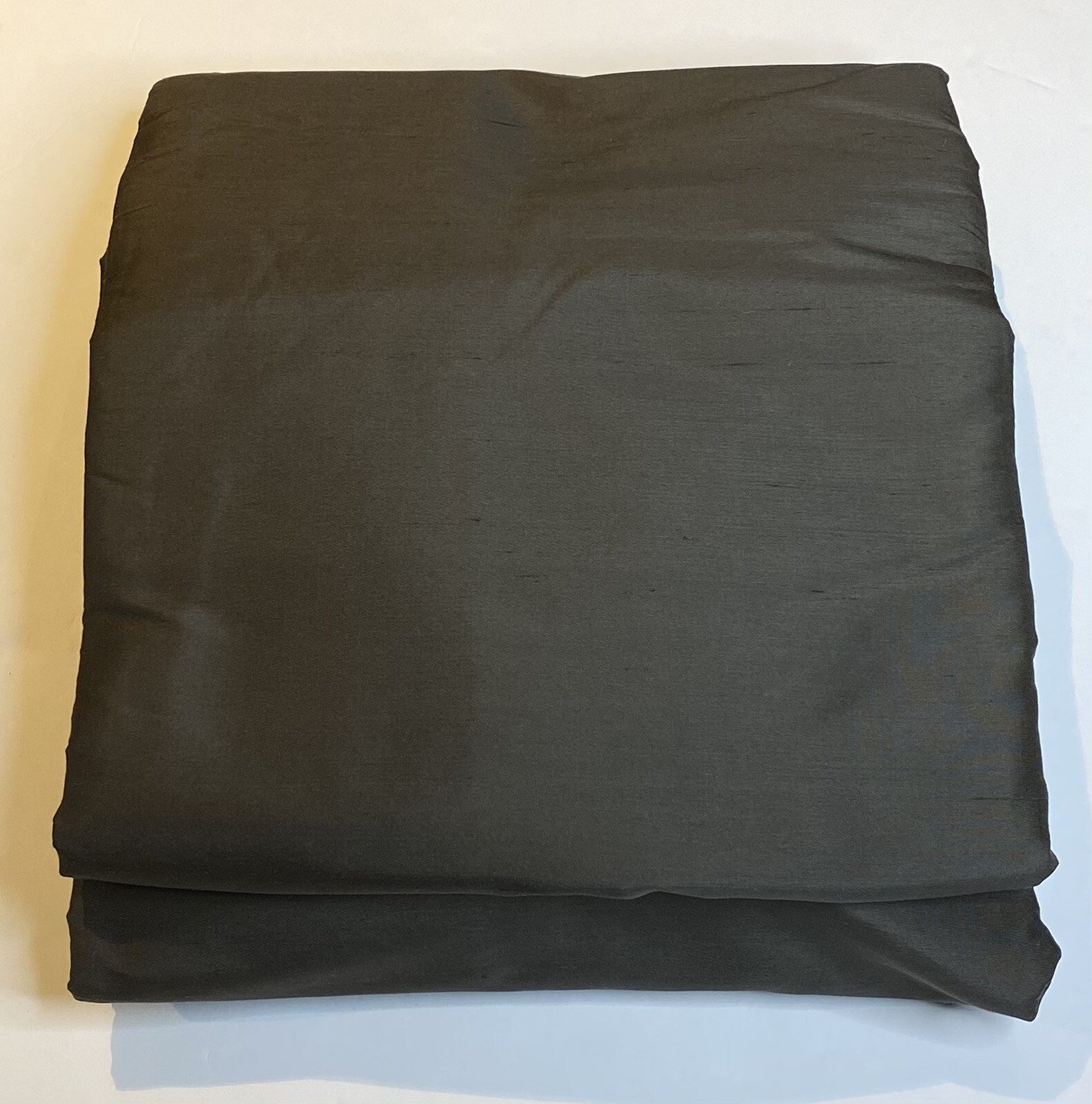 Restoration Hardware Thai Silk Solid Drape French Pleat 46 x 84 Charcoal $775