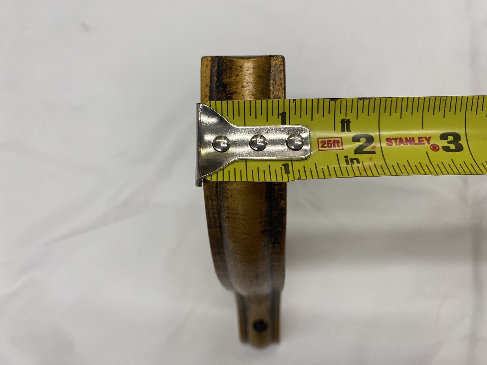 (2x) – 2” Hole Wood Rod Holder Bracket Drapery Hardware – Gold
