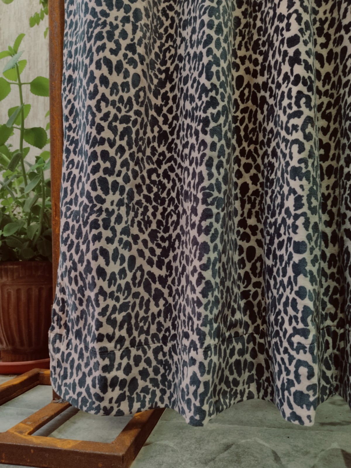 Leopard Print Velvet Curtain: Boho Safari, bedroom ,living room brand new design
