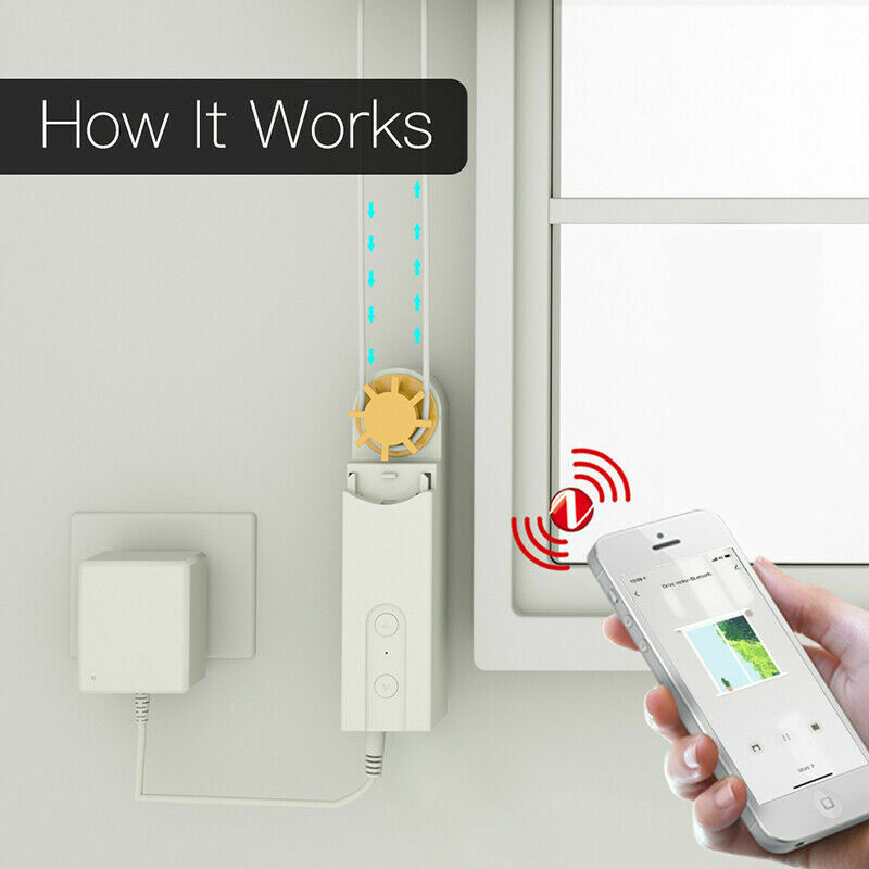 ZigBee Smart Chain Curtain Drive Motor APP Voice Control For Alexa Google
