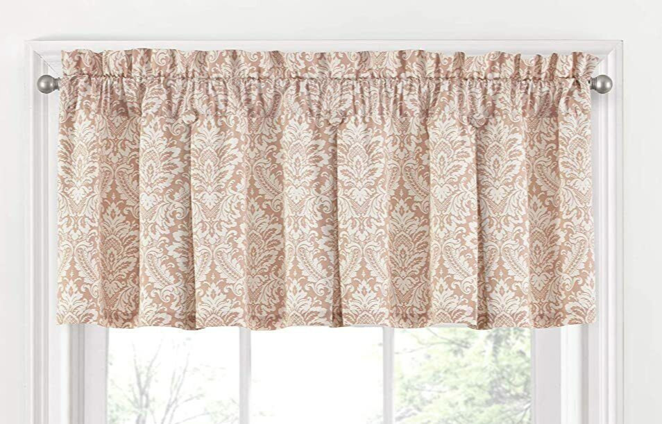 Waverly Valance Curtain Donnington Blush Rod Pocket 100% Cotton New 52X18“